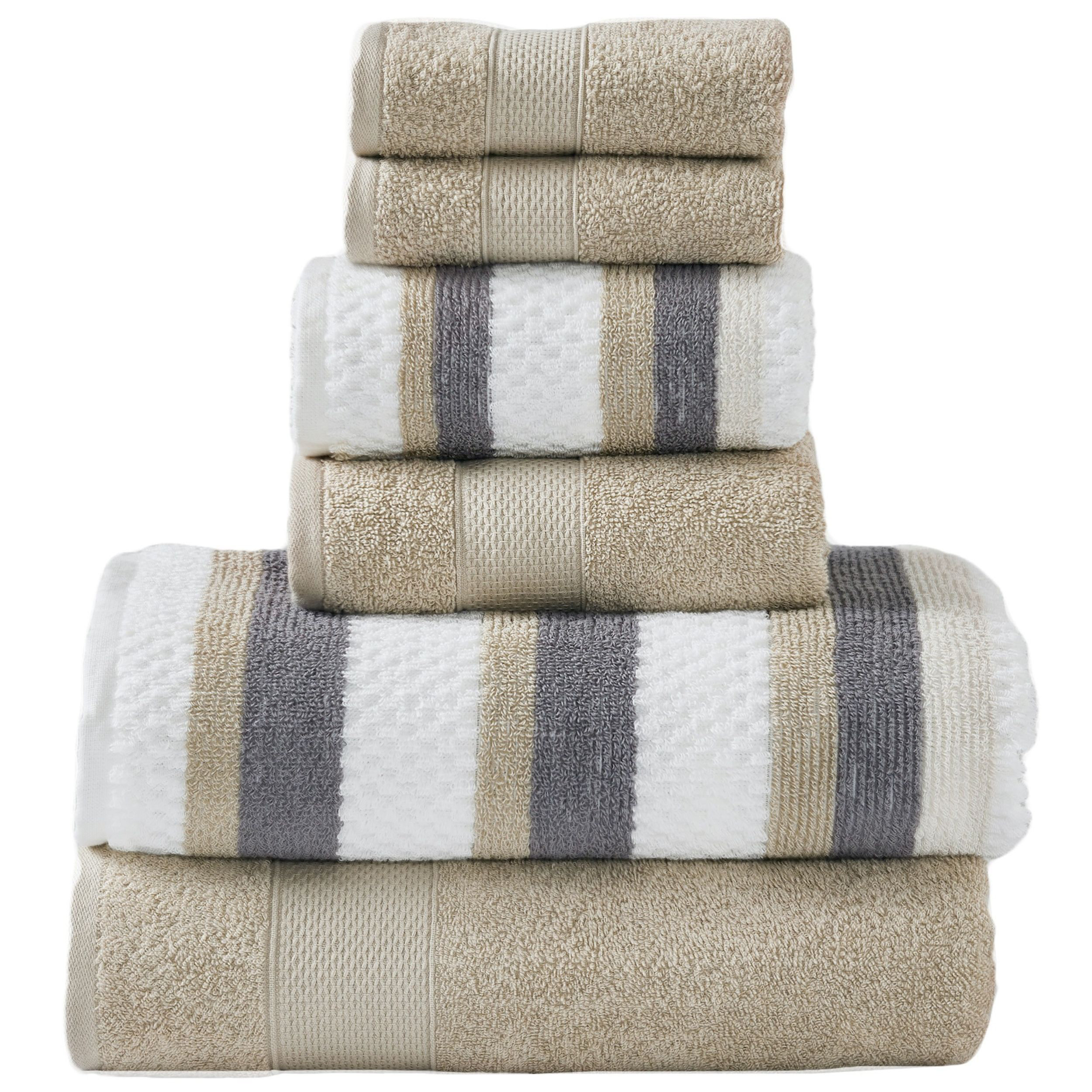 Tommy Bahama- Bath Towels Set, Soft Cotton Bathroom Decor, Highly Absorbent  & Medium Weight (Ridley Solid Blue, 3 Piece)