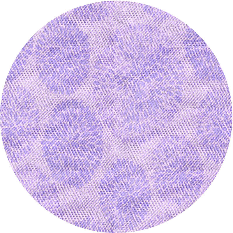 Floral Indoor Rug, Round 8'