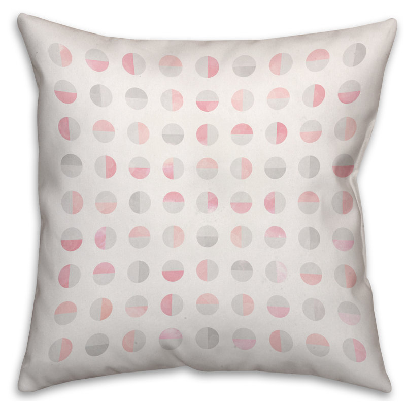 Polka Dots Reversible Throw Pillow