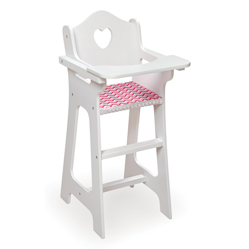 Doll High Chair with Accessories and Free Personalization Kit
