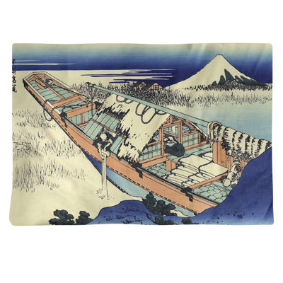 Napperon Katsushika Hokusai Ushibori dans la province d'Hitachi