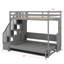 Lit escamotable double complet avec levage hydraulique intégré et bureau intégré