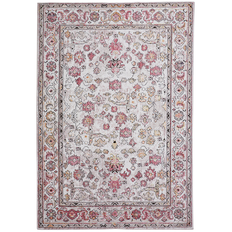 Lorentzen Light Gray Area Rug, Rectangle 9'5" x 12'5"