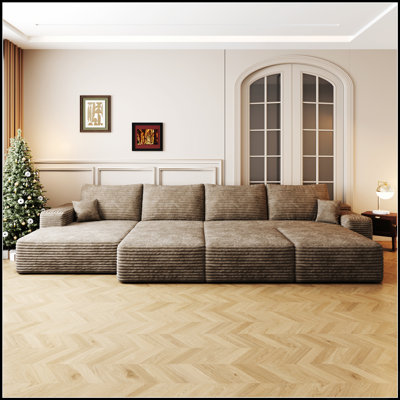 Modular Sectional Sofa with Spacious Storage, Perfect for Modern Living and Organized Spaces