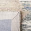 Tapis beige / bleu en laine touffeté à la main à motif abstrait Jaxony-641110153