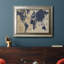 Toile encadrée de qualité supérieure OLD World Map II - prête à être accrochée-1331667563