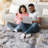 5X7 /Navy Rug - Non-Shedding, Stain , Suits Living Room, Bedroom, Dining Room Ornamental Purpose Abstract Stain-, Adorns Gracefully-1903173856