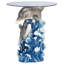 Dolphin Cove Sculptural Glass Side Table