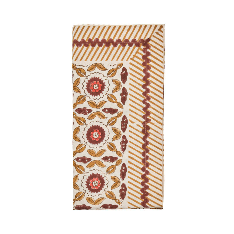 Majorelle Napkin, Brown/Orange