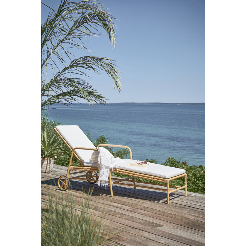 Affaire Josephine Reclining Chaise Lounge, Exterior Natural