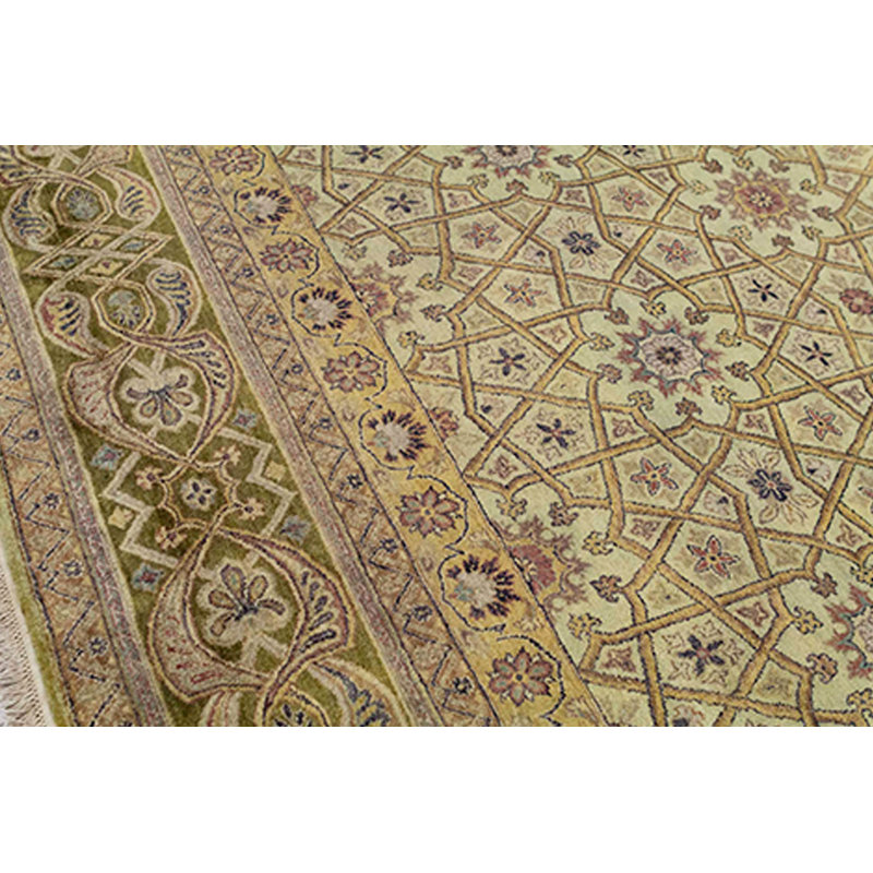 Wool Oriental Indoor Rug, Rectangle 9'1" x 12'2"