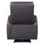 Fauteuil inclinable électrique brun avec accoudoirs carrés