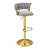 Velvet Adjustable Swivel Bar Stool-1249139173