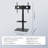 TV Stand Mount, Swivel Tall TV Stand For 32 To 65 Inch Tvs, Height Adjustable Portable Floor TV Stand With Tempered Glass Base For Bedroom, Living Room