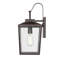 Applique murale d'extérieur 1 lumière en acier 16 po Keavi-1629964965-1629964964