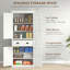 Armoire de rangement autoportante 72 po avec tiroir 72 po, crème