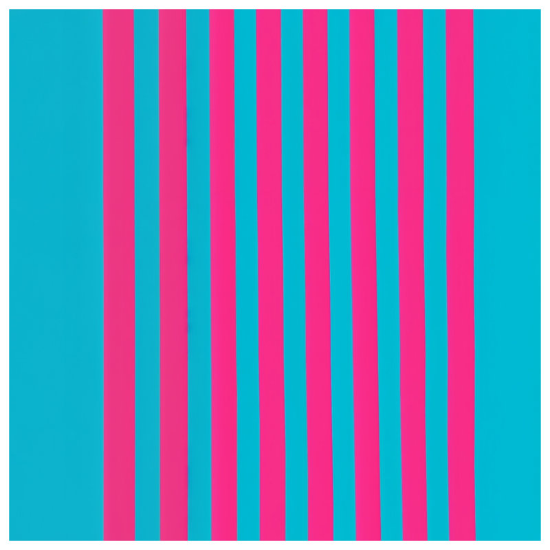 Tapis de bain rose à rayures bleues, 24in W x 17in L