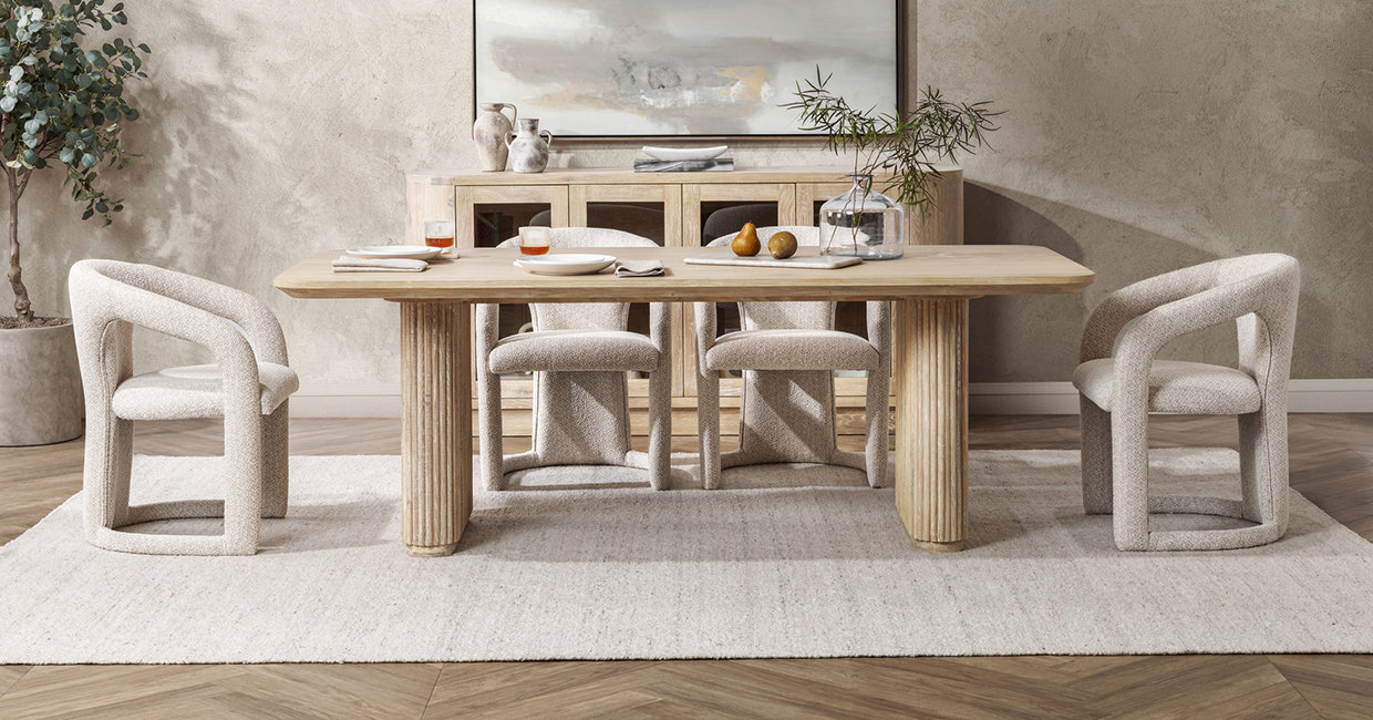 Wood Table Arhaus Bordeaux Dining Table Bordeaux 94