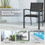 Outdoor Stackable Textilene Dining Chairs Set, Black-828910514