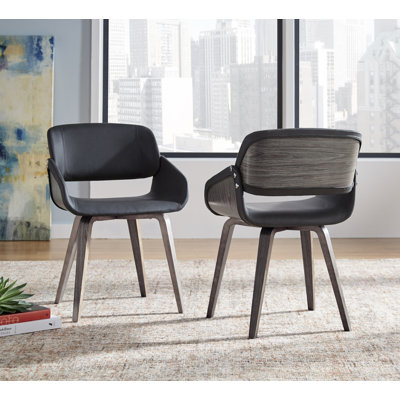 Puig 18'' H Faux Leather Upholstered Armchair