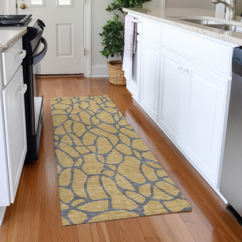 Premium Machine Washable Colmenero AMF1023 Geometric Rug, Runner 2'3" x 7'6"