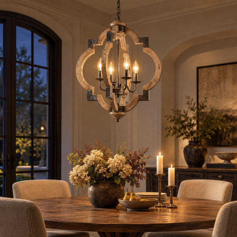 Aziz 4-Light Geometric Lantern Pendant