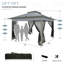 12x12 Outdoor Pop Up Canopy with Mosquito Netting Patio Tent-98929123