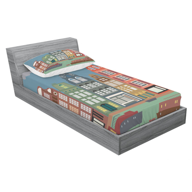 Ensemble de draps Amsterdam, Ensemble de draps pour lit simple TG avec drap-hou