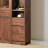 High quality black walnut bookcase