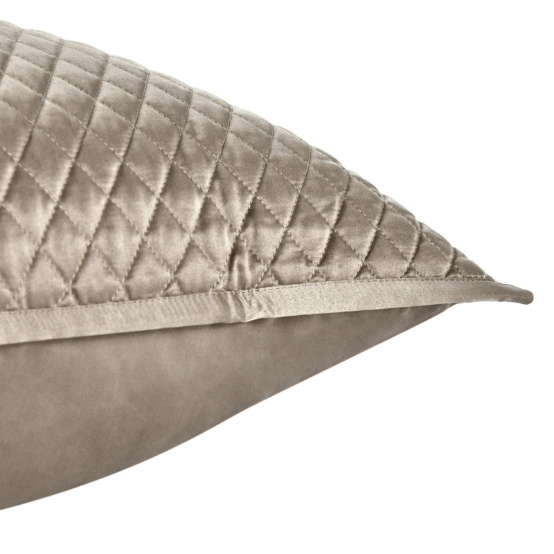 Taie décorative en satin de coton Winthrop, Européen, Naturel