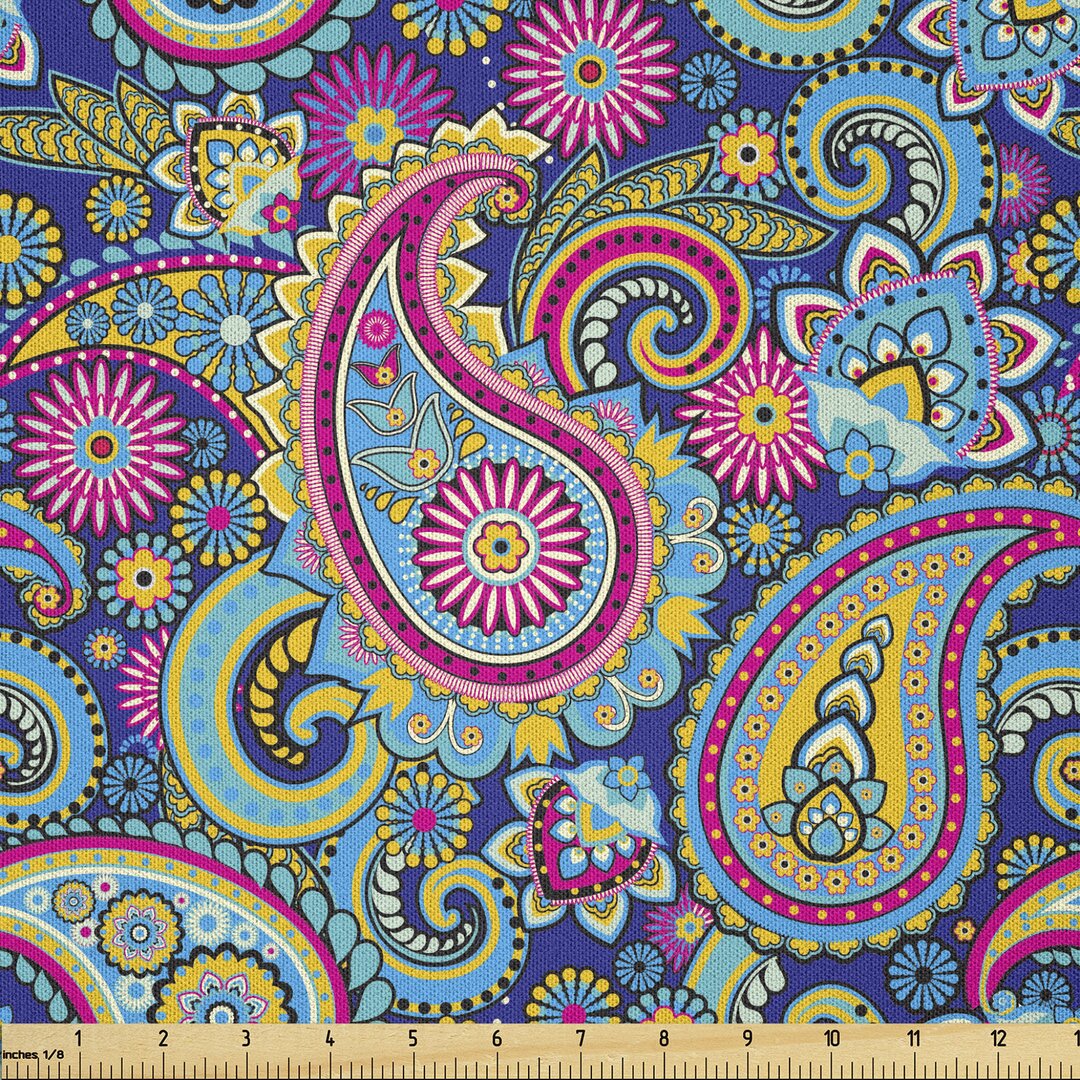 Stoff als Meterware, Bohem Bunte, Paisley, Mehrfarbig