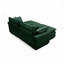 Canapé 2 places avec repose-pieds Corduroy-1897207474