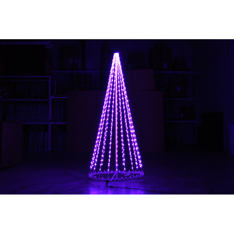 Arbre à DEL 3D (1615 - mauve), H 72 po x l 24 po x P 12 po, Mauve