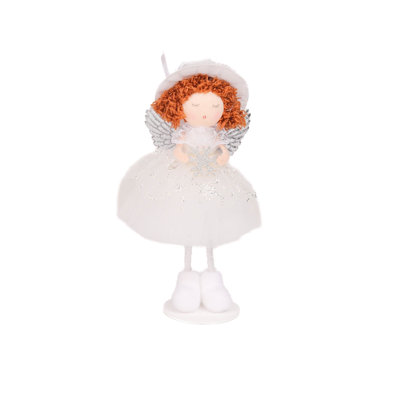 7'' Handmade Fabric Angels Hanging Figurine Ornament