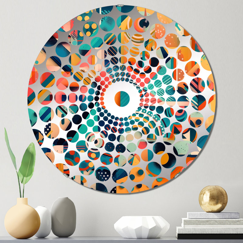 Blaikley - Concentric Circles Decorative Mirror, 23.6" x 23.6"