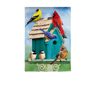 Drapeau de jardin en lin 18 x 12,5 po Seamans