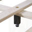Lit plateforme tapissier avec tissu bouclé-1654954868