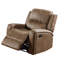 Fauteuil inclinable manuel Charles, similicuir, bois massif-106065310