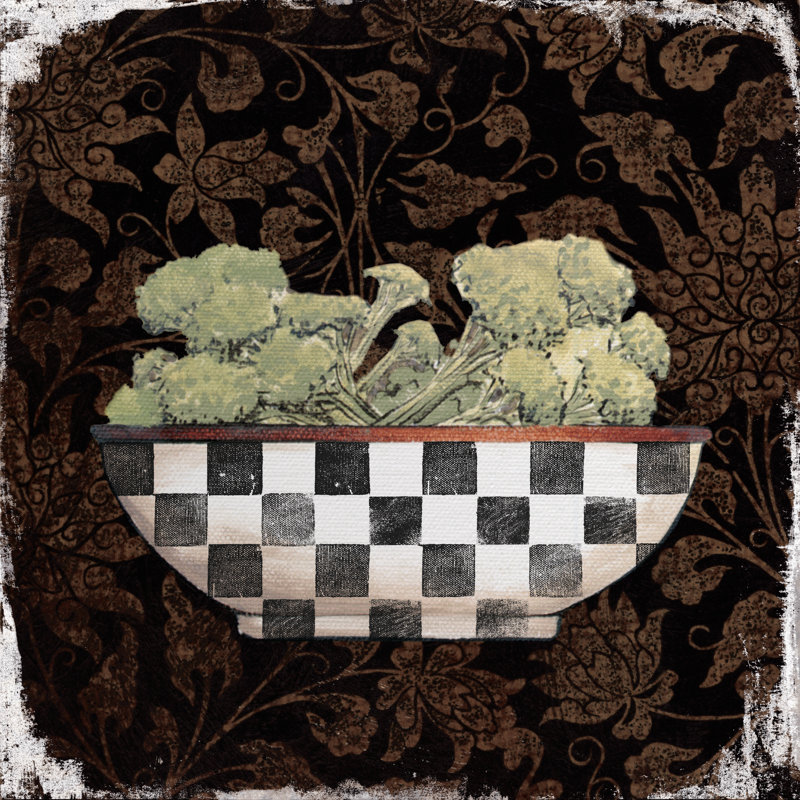 Bowl Of Broccoli - Wrapped Canvas Painting, 91cm H x 91cm W x 3.8cm D