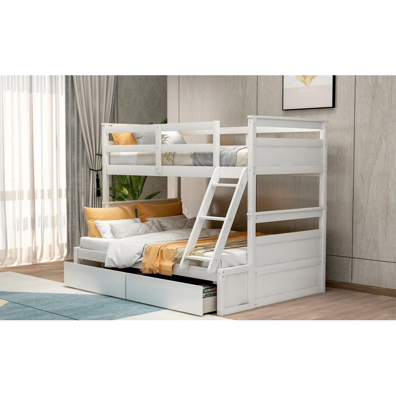 Lit plateforme avec rangement Janluca, Blanc