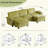 Shugar Solid and Manufactured Wood U-Shaped Sectional -106895320