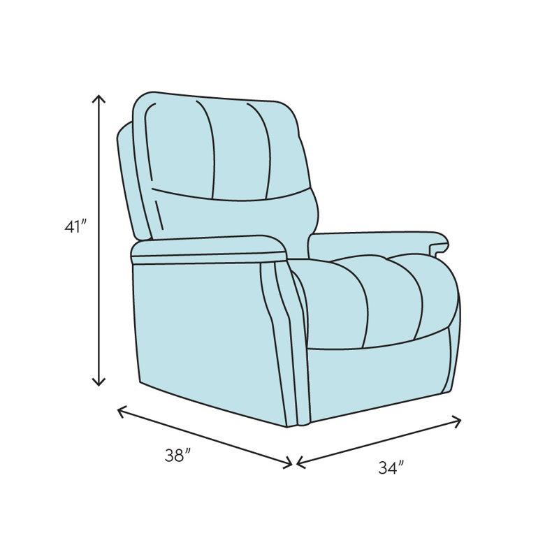 Winner Upholstered Recliner, White