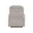 Light Gray Chenille Recliner W/Power Lift & Massage