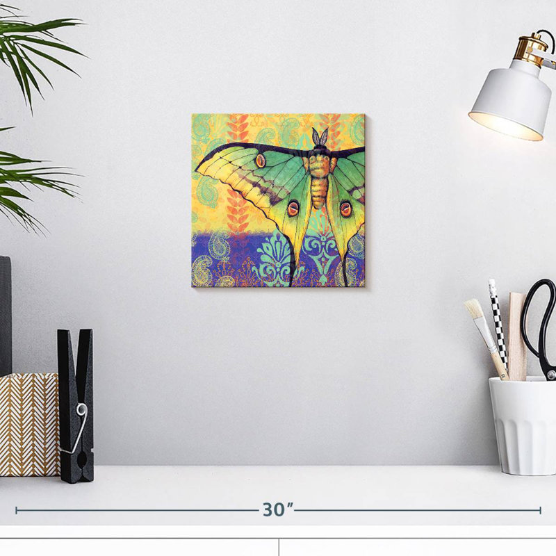 Brampt Luna Moth, 10" H x 10" W