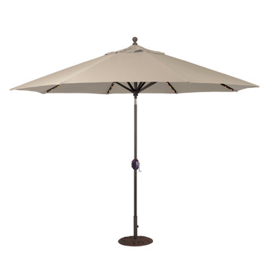 Nadasha 132'' Lighted Tilt Market Sunbrella® Umbrella