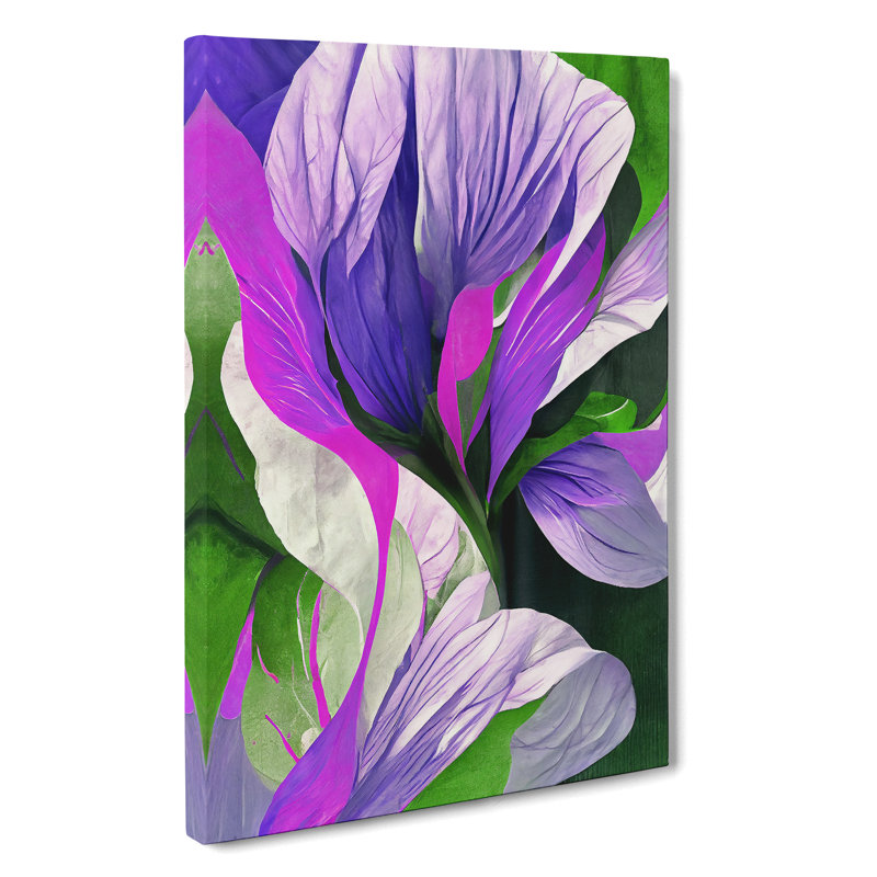 Modern Abstract Floral No.2 - Wrapped Canvas, 50cm H x 35cm W x 3cm D