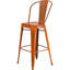Blake Industrial Style Bar Chair - Set of 4 - Modern Metal Bar or Counter Height-945876835-945876838