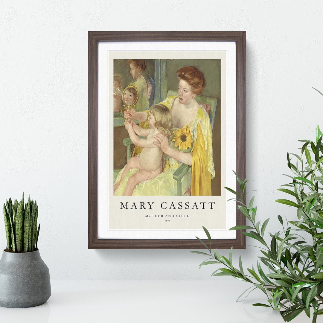 Mother and Child Vol.1 by Mary Cassatt - Picture Frame Painting