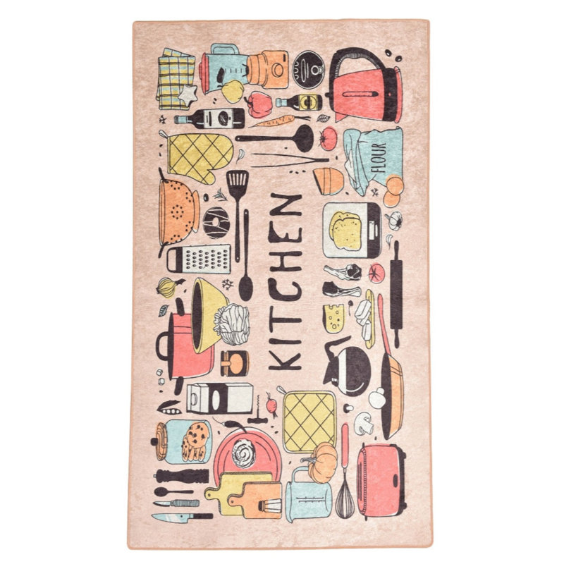 Antibacterial Non-Slip Area Rug, 100% Polyester, 47.2 x 70.9 inches | 0.16 in Pile Height, Machine Washable, Durable Felt Base | Perfect for Living Room, Bedroom, & Dining Room | Soft, Stylish, and Easy to Maintain