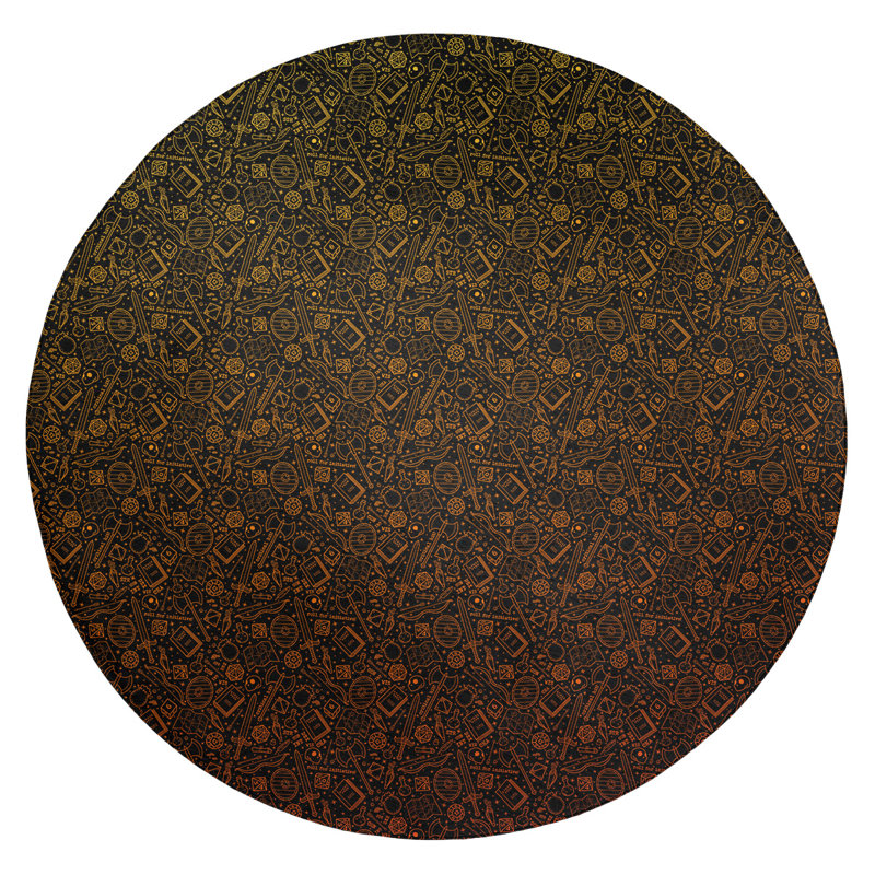 Chenille Indoor Rug, Round 5'